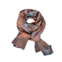 our long scarf, in silk charmeuse<br>double hand-dyed in brazil nut and bubblegum <span class='visuallyhidden'>Call or text 323-404-2959 if you need shopping assistance.</span>